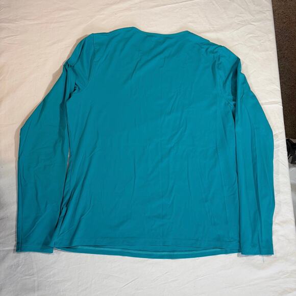 Lands end Kids rash guard swim shirt. Size M 10-12. Aqua blue. Swimwear. - Picture 3 of 6